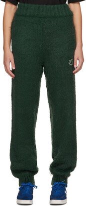 Green Embroidered Sweatpants-AA