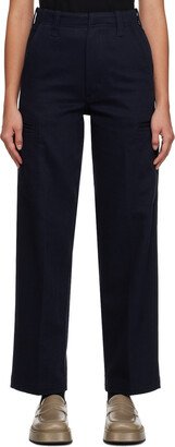 Blue Wide Leg Trousers