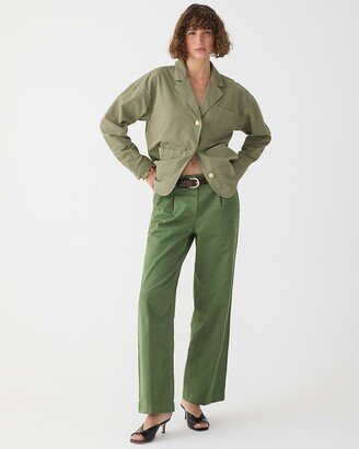 Petite pleated capeside chino pant