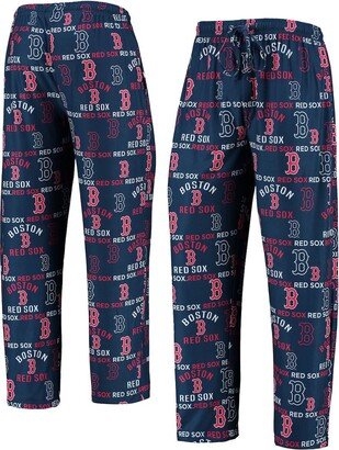 Concepts Sport Men's Navy Boston Red Sox Flagship Allover Print Sleep Pants