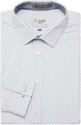 C-LAB NYC Pin Dot Slim Fit Dress Shirt