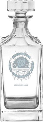 Washington Nationals 23.75 Oz Frost Baroque Glass Decanter