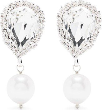 Pearl-Embellished Clip-On Earrings