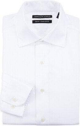 Saks Fifth Avenue Made in Italy Saks Fifth Avenue Men's Slim Fit Dress Shirt-AC