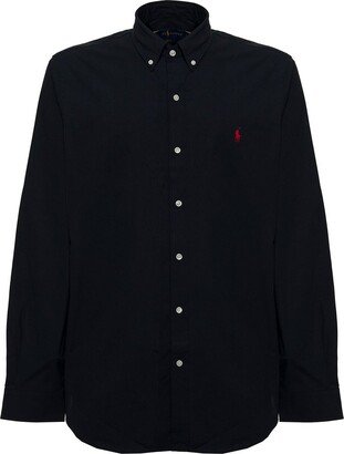 Logo Embroidered Buttoned Shirt-AG