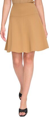 Petite Scuba Crepe A-Line Skirt