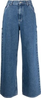 High-Waist Wide-Leg Jeans-AL