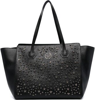 Star Stud Embellished Tote Bag