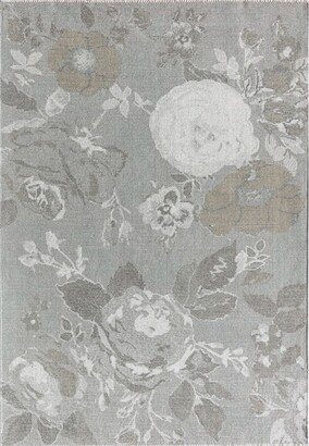 Serafina EO15B Fair Florals Floral Contemporary Gray Area Rug,