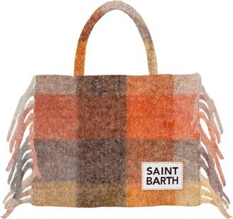 Vanity Blanket Fringe-Detailed Tote Bag