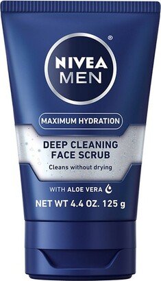 Men Maximum Hydration Deep Cleaning Face Scrub with Aloe Vera - 4.4oz