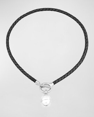 Isla Braided Pearl Toggle Necklace