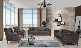 4 Pieces Living Room Set Grey