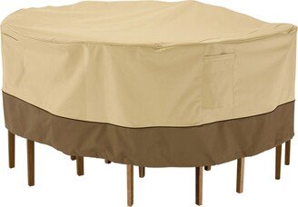 Veranda Water-Resistant 60 Inch Tall Round Patio Table & Chair Set Cover