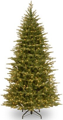 National Tree Company 6.5' Feel Real Nordic Spruce Slim Hinged Tree with 650 Clear Lights