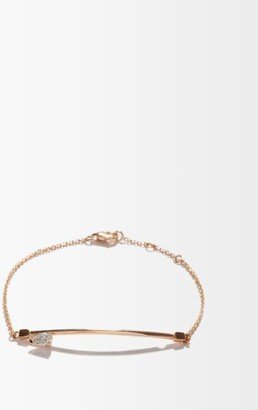 Serti Sur Vide Diamond & 18kt Rose-gold Bracelet
