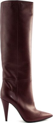 Bordeaux Leather High Boots