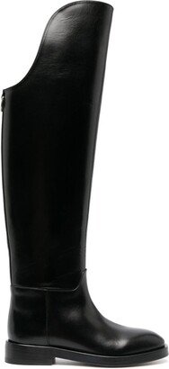 Durazzi Milano Polished-Leather Riding Boots