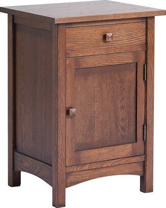 Mission 1 Door Drawer Nightstand/End Table Bedside