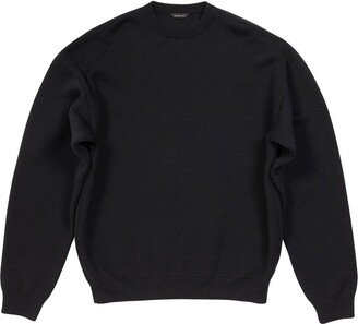 Crew-Neck Rib-Trimmed Jumper-AA