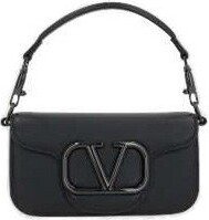 VLogo Plaque Foldover Top Crossbody Bag