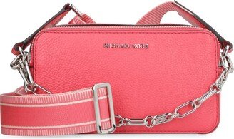 Logo Plaque Zip-Up Crossbody Bag-AB