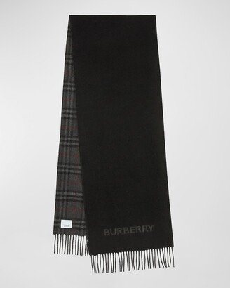 Men's Reversible Cashmere Scarf