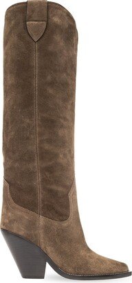 Lomero Pointed Toe Knee-High Boots-AB