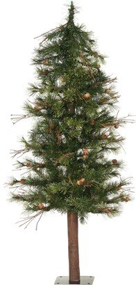 7 ft Mixed Country Alpine Artificial Christmas Tree Unlit