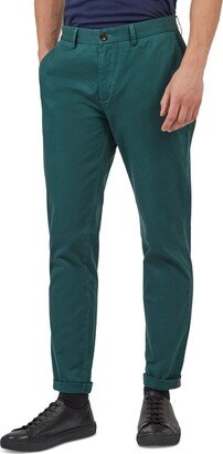 Men's Slim-Fit Stretch Five-Pocket Branded Chino Pants