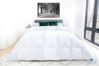 725 Loft Hutterite White Goose Down Iceland Duvet/Comforter 500TC Casing with Corner Ties