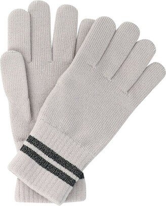 Logo Patch Knitted Gloves-AC