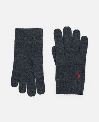 Signature Pony Knit Touch Gloves-AC