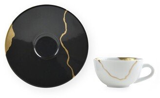 Kintsugi Charbonad Saucer Plate