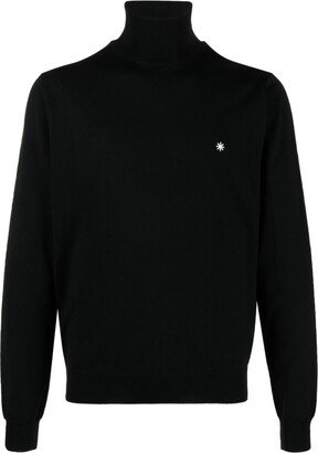 Logo-Embroidered Wool Jumper-AC