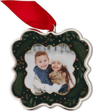 Keepsake Ornaments: Garden Frame Keepsake Ornament, Green, Scalloped