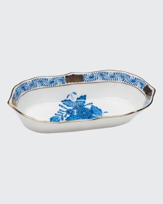 Chinese Bouquet Blue Narrow Pin Dish-AA