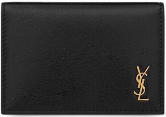 Logo-Plaque Leather Cardholder-AA