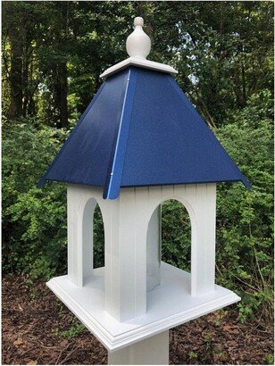 Gazebo Bird Feeder Vinyl Pvc Weather Resistant Handmade Choose Roof Color