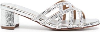 Crystal-Embellished 40mm Mules