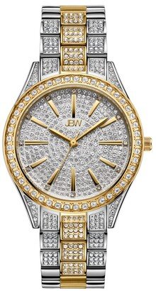 Women's Cristal Diamond (1/8 ct. t.w.) Watch in 18k Gold-plated Two Tone Stainless-steel Watch 38mm