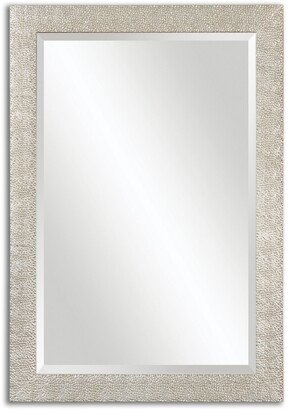 Porcius Antiqued Silver Bevelled Mirror - Antique Silver - 29x41x0.75