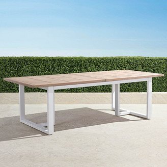 Pierce Expandable Teak Dining Table in Weathered