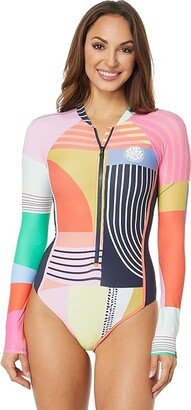 Daybreak Long Sleeve Surf Suit (Multicolor) Women's Swimwear