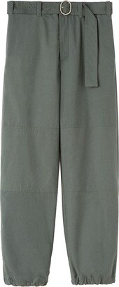 Belted Straight-Leg Trousers-AK