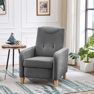 Walraime Modern Upholstered Velvet Chair Accent Armchair for Living Room