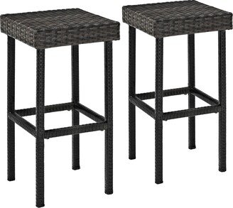 Crosley Furniture Palm Harbor Outdoor Wicker 29-inch Bar Height Stool