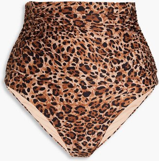 Ancona leopard-print high-rise bikini briefs