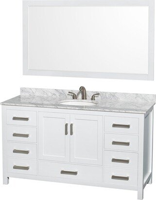 Sheffield Single Vanity Set, 58-inch Mirror-AA