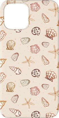 Custom Iphone Cases: Painted Summer Beach Seashells Phone Case, Silicone Liner Case, Matte, Iphone 11 Pro Max, Multicolor